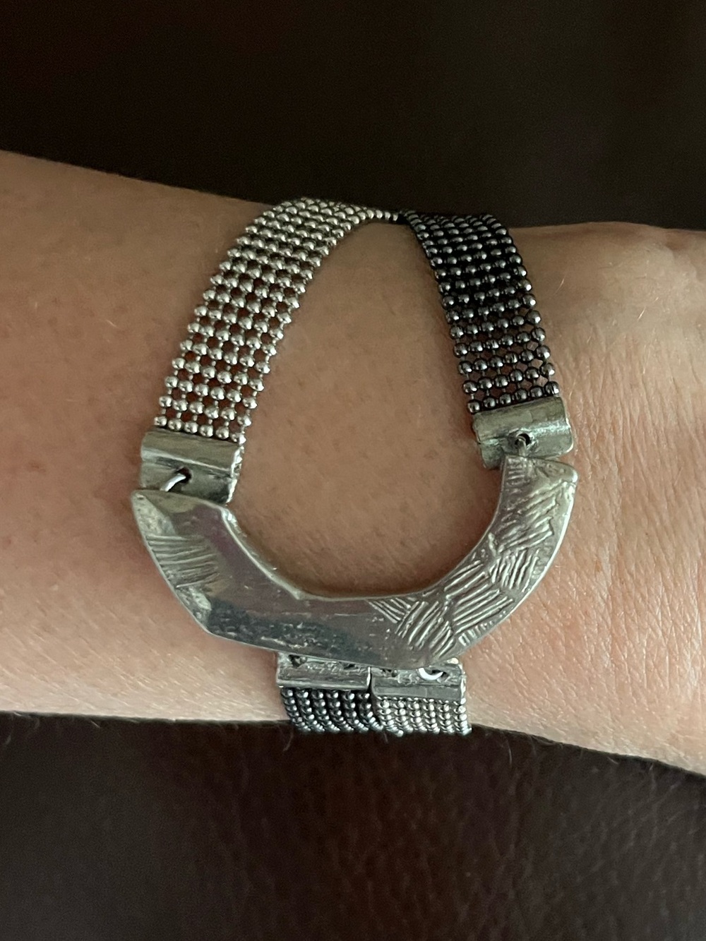 Anne-Marie Chagnon Anoda 04 Two-Tone Mesh Bracelet